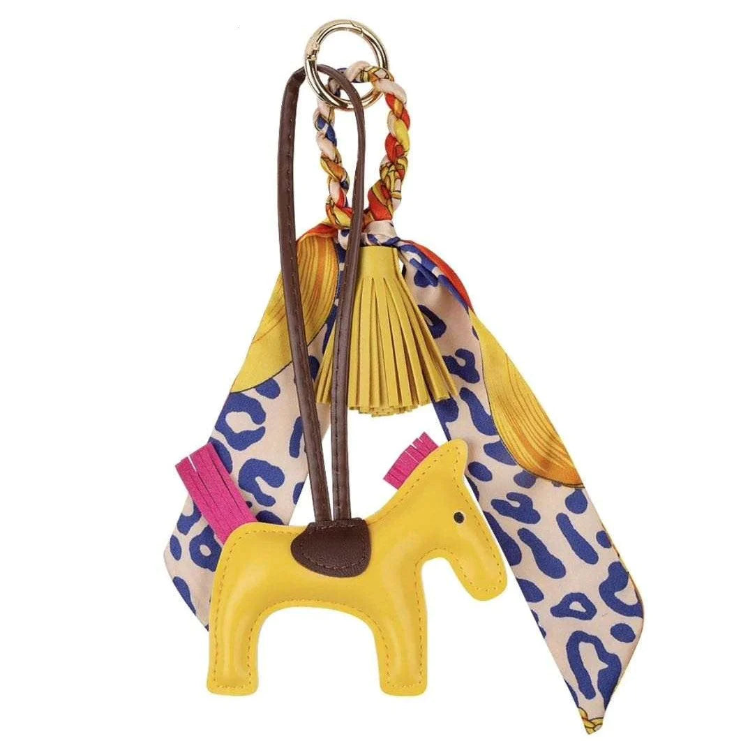 Deluxe Equestrian Key Ring - Yellow